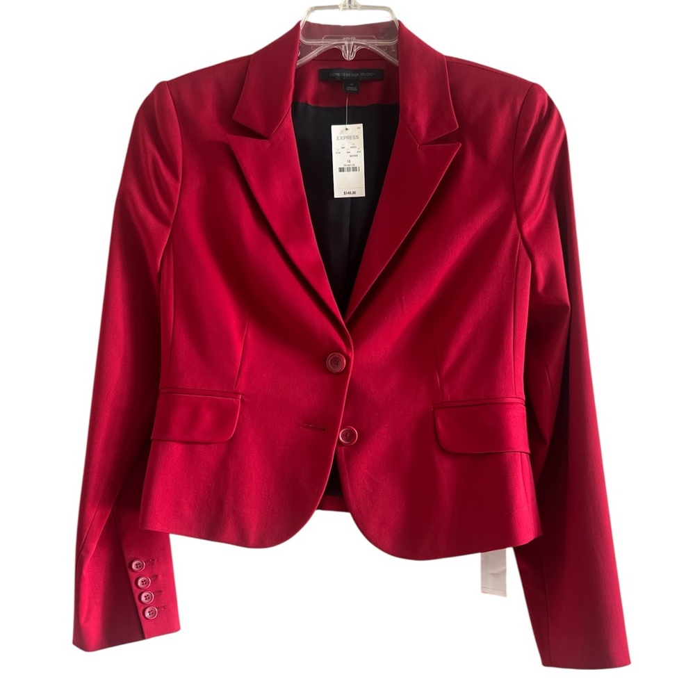 Express Vibrant Red Women's Short Blazer Size 10